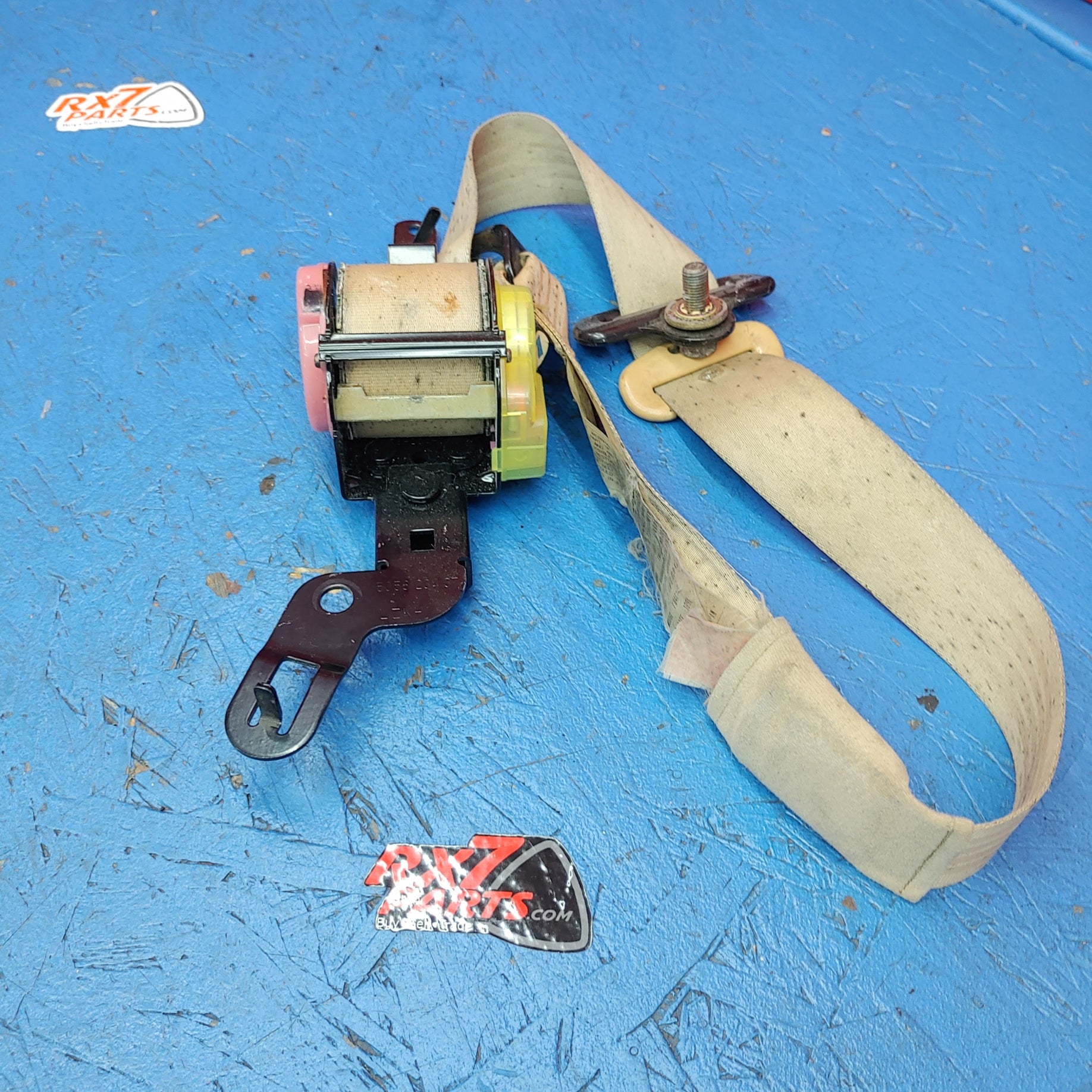 LHD, RHD Tan Left Front Seatbelt S8B30/9 RX7 FD FD3S 93 - 02 Mazda - RX7Parts