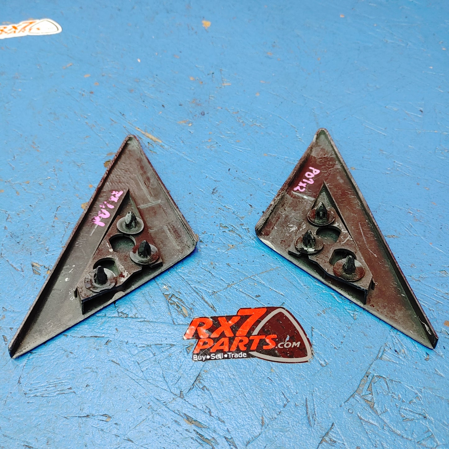 LHD, RHD Outer Door Triangle Trim - Pair (Mazdaspeed Carbon FiBer) FD01-50-8R1 FD01-50-8S1 RX7 FD FD3S 93 - 02 Mazda S9B30/7