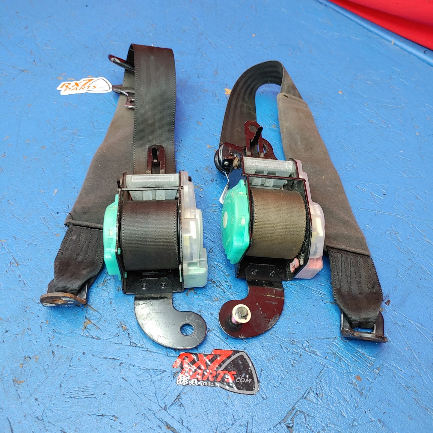 LHD, RHD Front Seatbelt Pair - Black  RX7 FD FD3S 93 - 02 Mazda S9B30/8