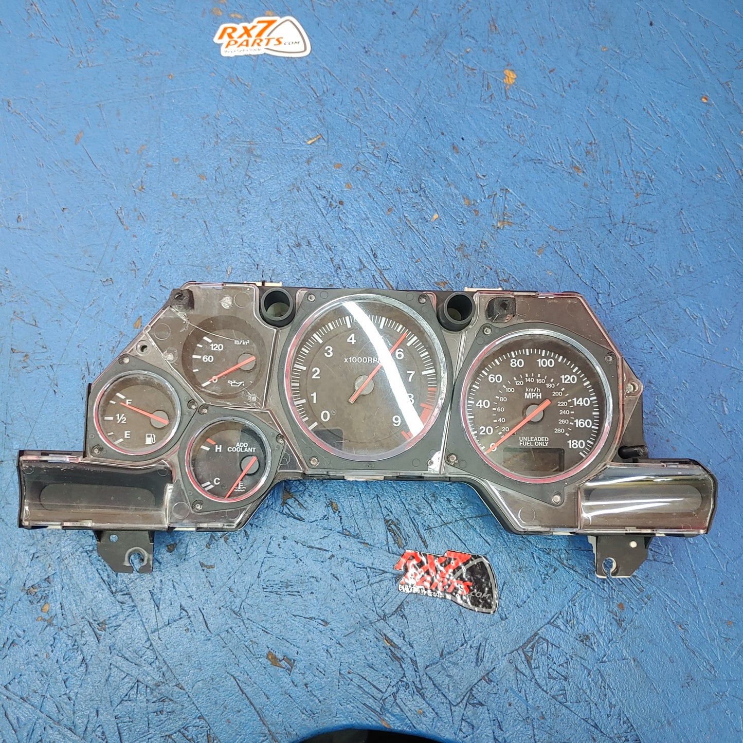 Oem Mph Kmh Gauge Cluster - Cracked Cover  RX7 FD FD3S 93 - 02 Mazda S9B33/3