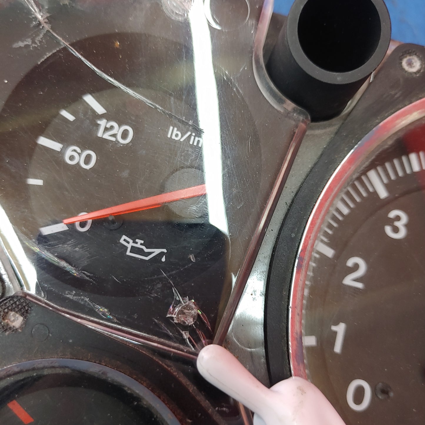 Oem Mph Kmh Gauge Cluster - Cracked Cover  RX7 FD FD3S 93 - 02 Mazda S9B33/3