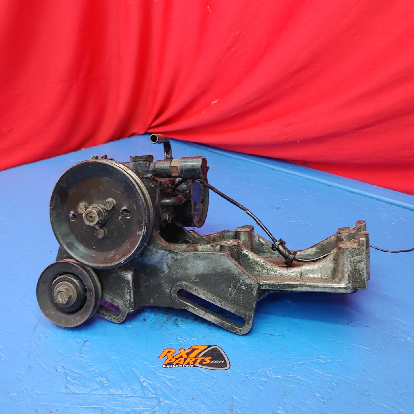 Ac Ps Power Steering Bracket With Adjuster Pulley  RX7 FC FC3S 86 - 91 Mazda SH1B31/2 - RX7Parts