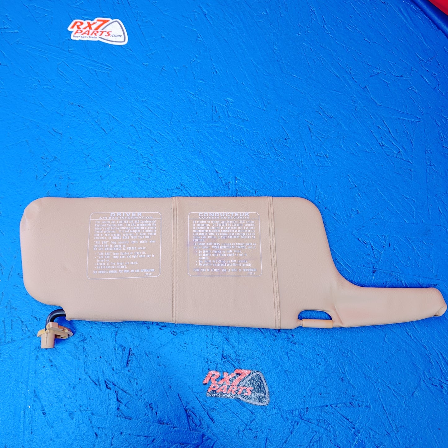 LHD Tan Lhd Sun Visor Pair SH3B17/5 RX7 FD FD3S 93 - 02 Mazda - RX7Parts