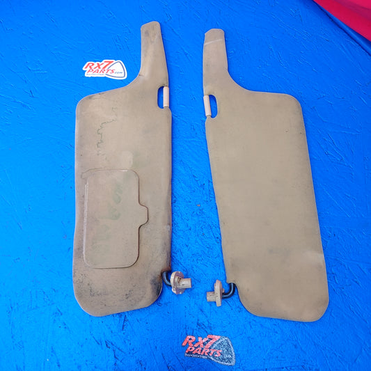 LHD Tan Lhd Sun Visor Pair SH3B17/5 RX7 FD FD3S 93 - 02 Mazda - RX7Parts