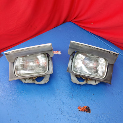 Headlight Pair (White)  RX7 FC FC3S 86 - 91 Mazda SH3B1 - RX7Parts