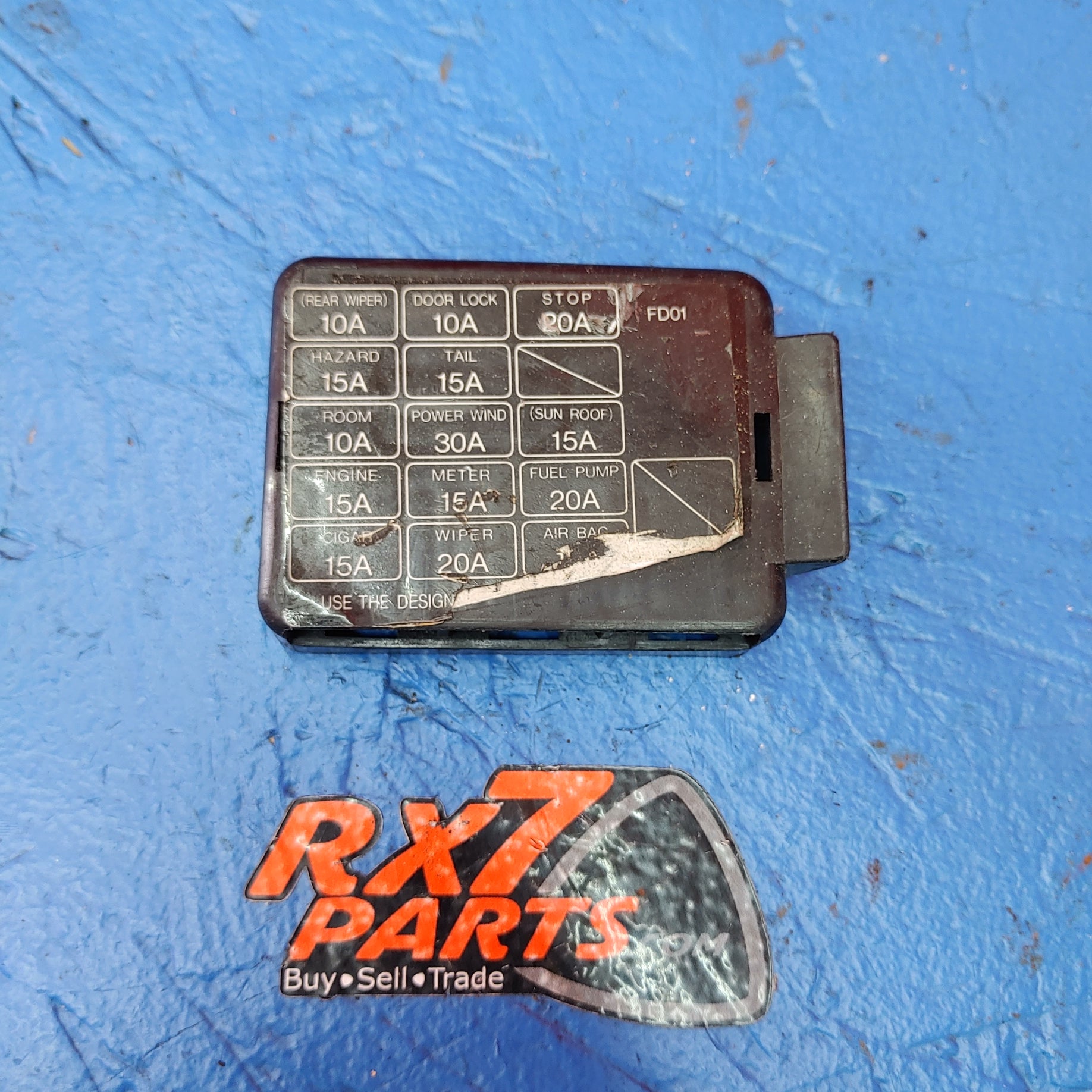 Fuse Box Cover Engine Bay SH3B2/6 RX7 FD FD3S 93 - 02 Mazda - RX7Parts
