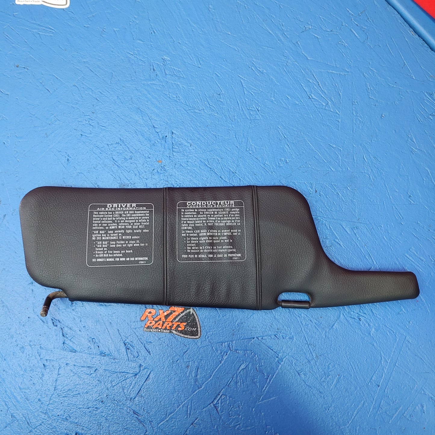Black Sun Visor Set SH3B8/1 RX7 FD FD3S 93 - 95 Mazda - RX7Parts