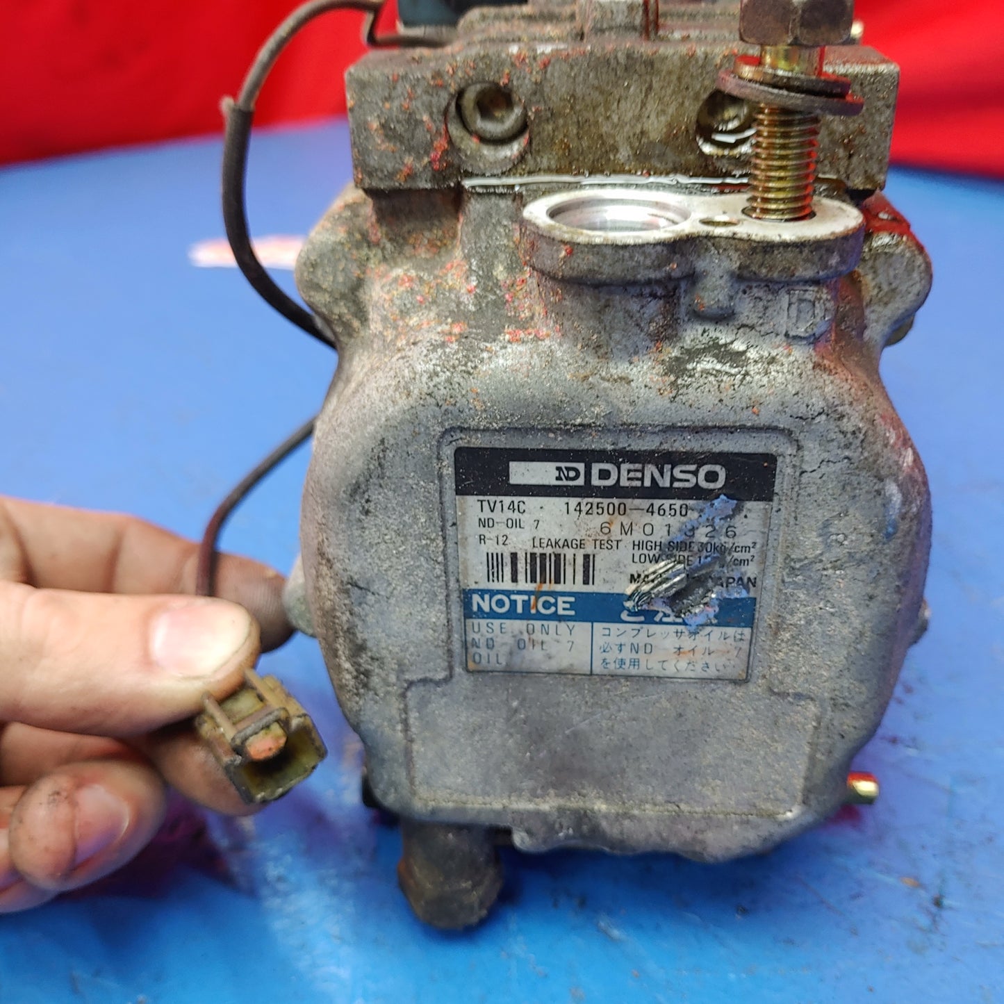 Denso Air Condition Compressor 142500-4650 SH4B8/11 RX7 FD FD3S 93 - 02 Mazda