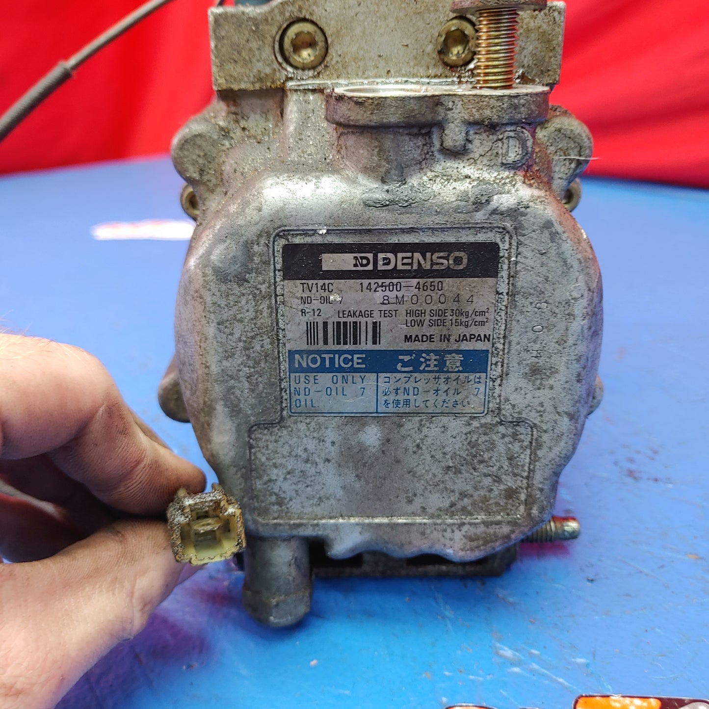 Denso Air Condition Compressor 142500-4650 SH4B8/11 RX7 FD FD3S 93 - 02 Mazda