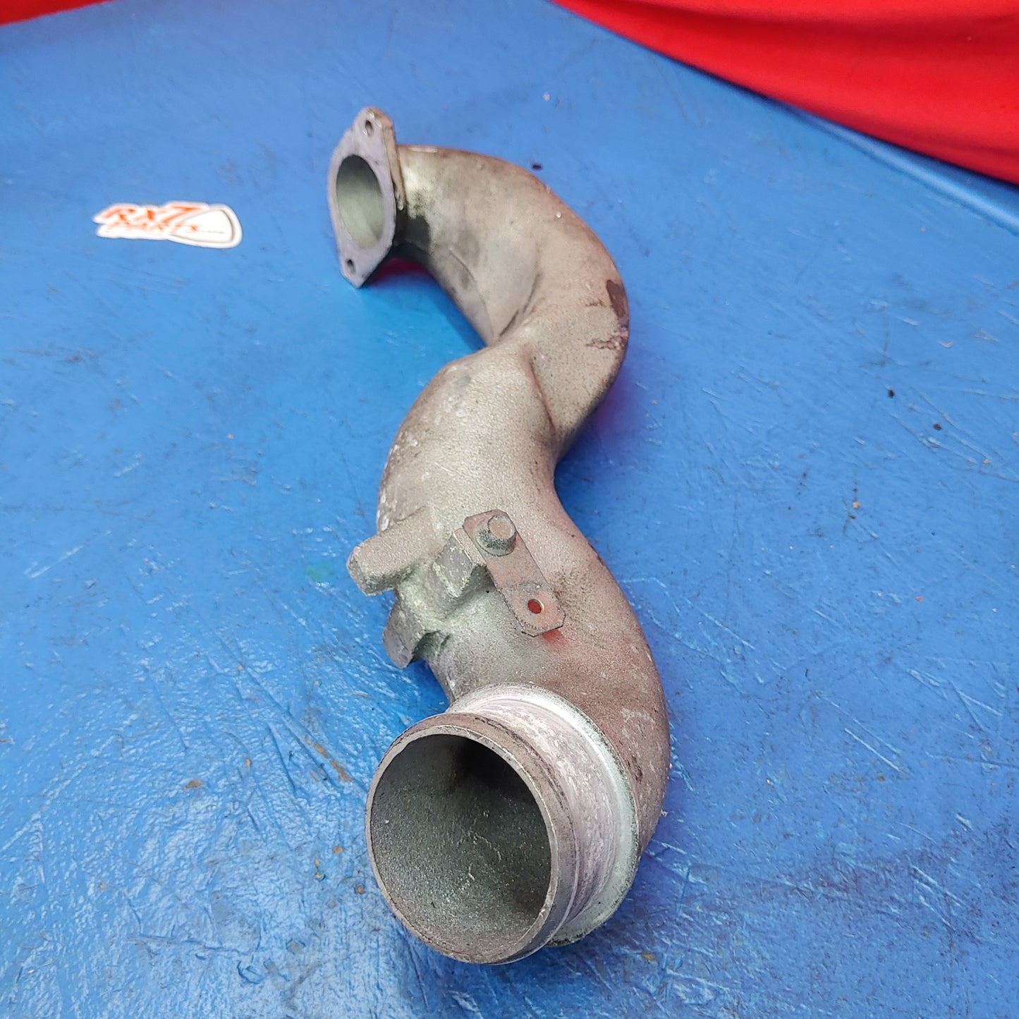 Rear Turbo Inlet 90 Intake Pipe Aluminum  RX7 FD FD3S 93 - 02 Mazda SH6B18/4
