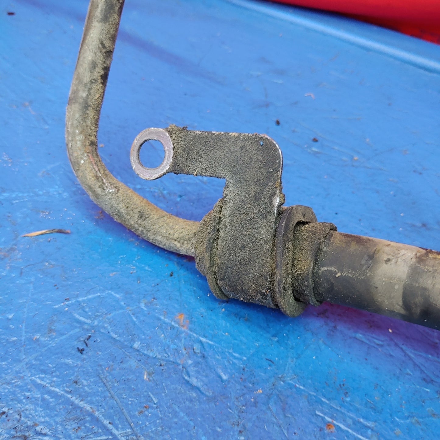 Main Oil Feed Line From Filter Housing to Cooler with Filter Adapter Sandwich Plate  RX7 FD FD3S 93 - 02 Mazda SH6B18/9