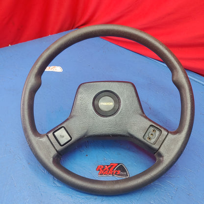 Oem Black 2 Spoke Steering Wheel  RX7 FC FC3S 86 - 91 Mazda SH7B7/7