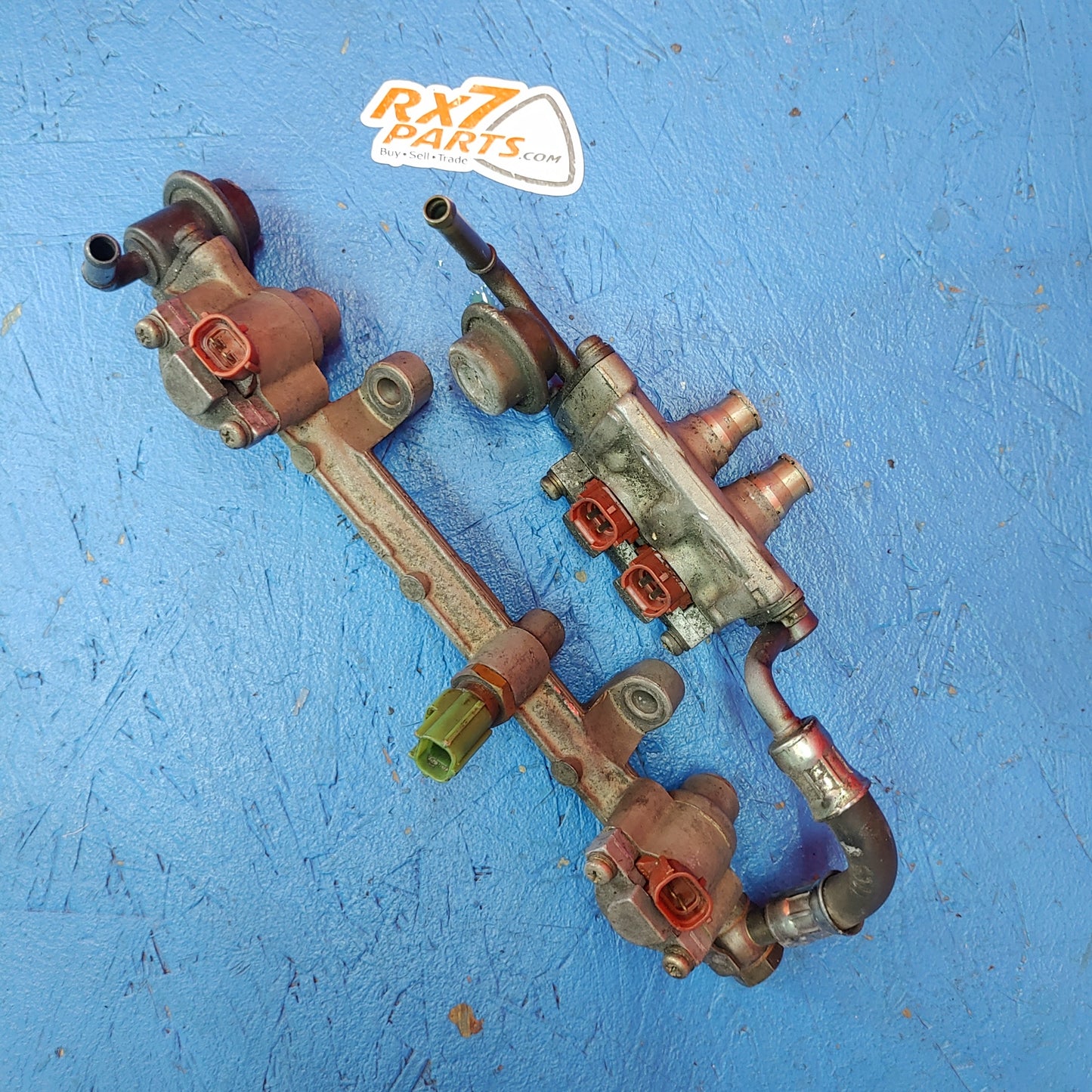 LHD, RHD Complete Primary and Secondary Fuel Rail Assembly RX7 FD FD3S ...