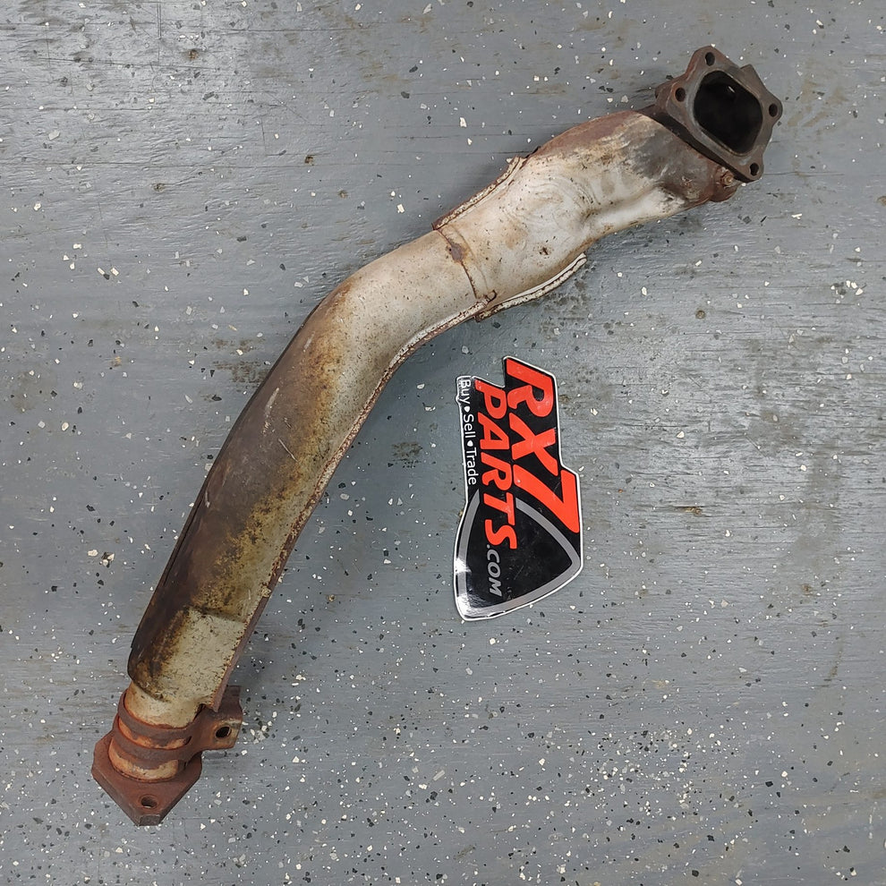 JDM Downpipe Catless No Pre-Cat with Heatshield RX7 FD FD3S 93 - 02 Ma ...