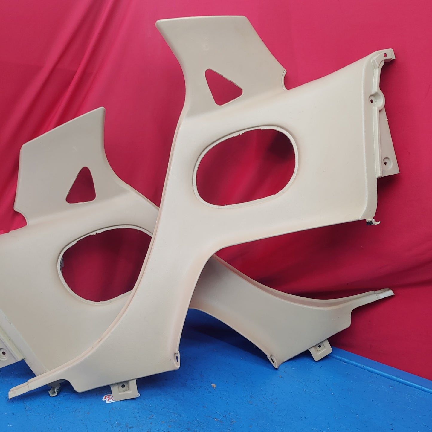 LHD, RHD Tan Pair Of Rear Quarter Plastics Rear Seat Bins  FD01 68 560 RX7 FD FD3S 93 - 02 Mazda S4B0211