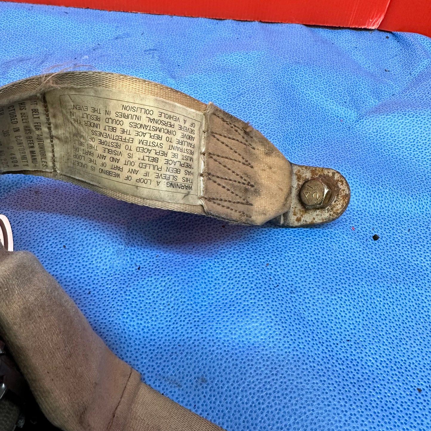 LHD OEM Tan Left Front Seatbelt  Mazda Rx7 FD3S FD S5B14 LTSB