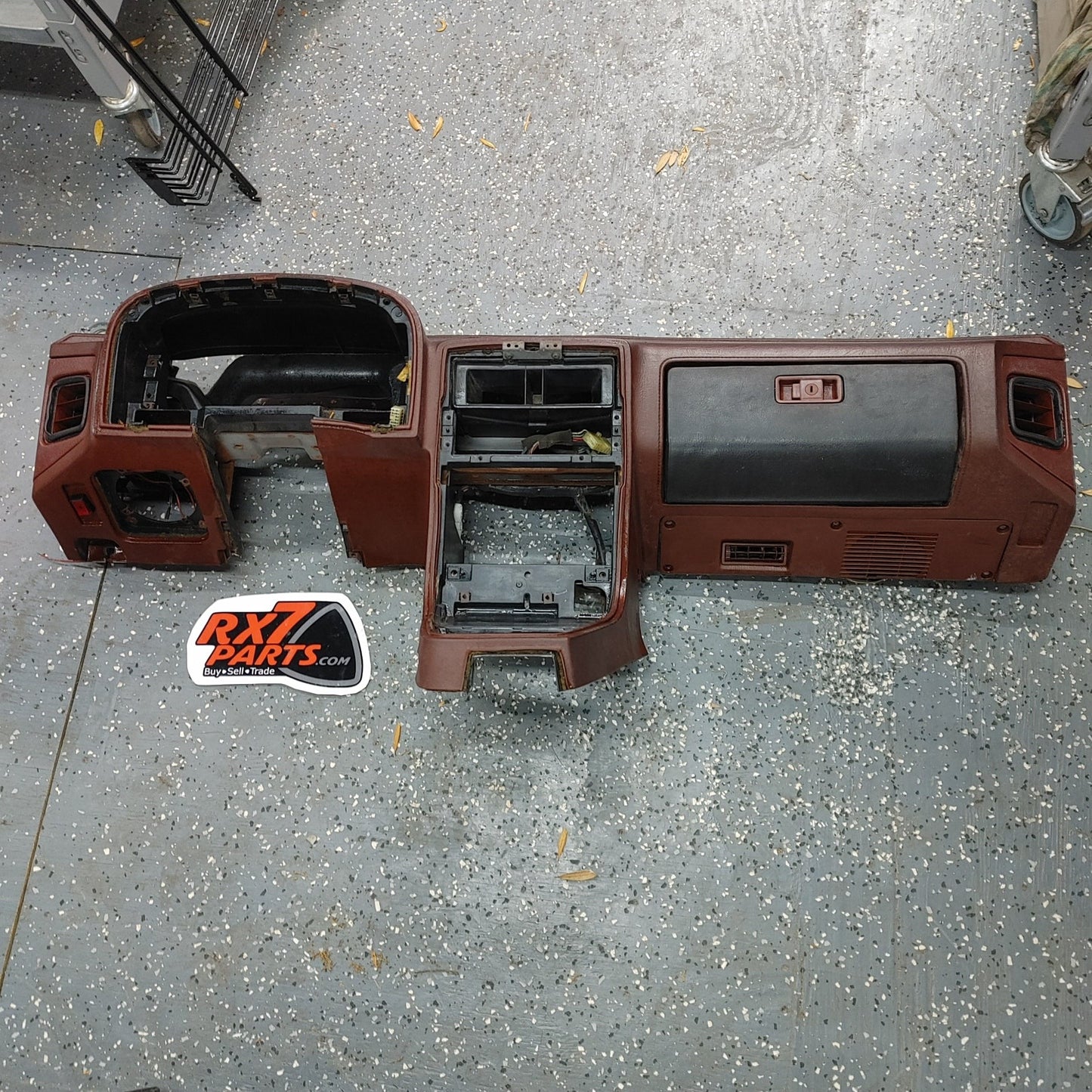 LHD RX7 FC Maroon/Black Dashboard FC Mazda Rx7 FC3S FC DB/7