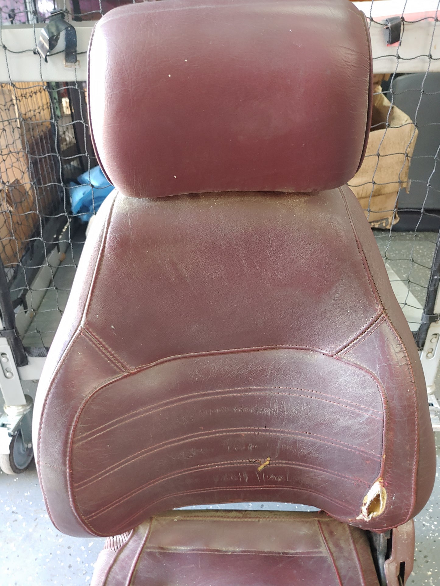 FB Front Left Seat (Red Leather) FB Mazda Rx7 FB3S FB PFS9