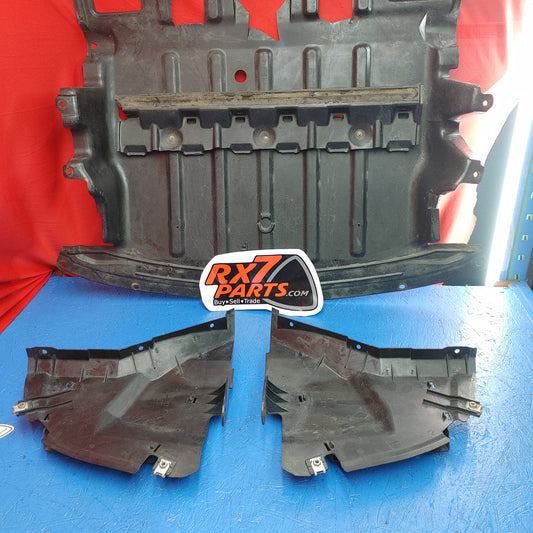 Front Lower Tray With LH RH Air Brake Ducts FD01-56-1B0C / FD03-43-64XE  RX7 FD FD3S 93 - 02 Mazda s4b0/45