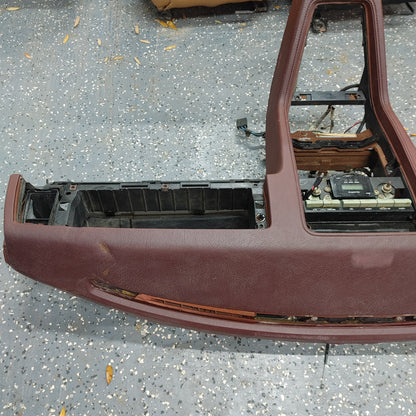 LHD RX7 FB Dark Red Dashboard With Bezel Switches FB Mazda Rx7 FB3S FB DB/8