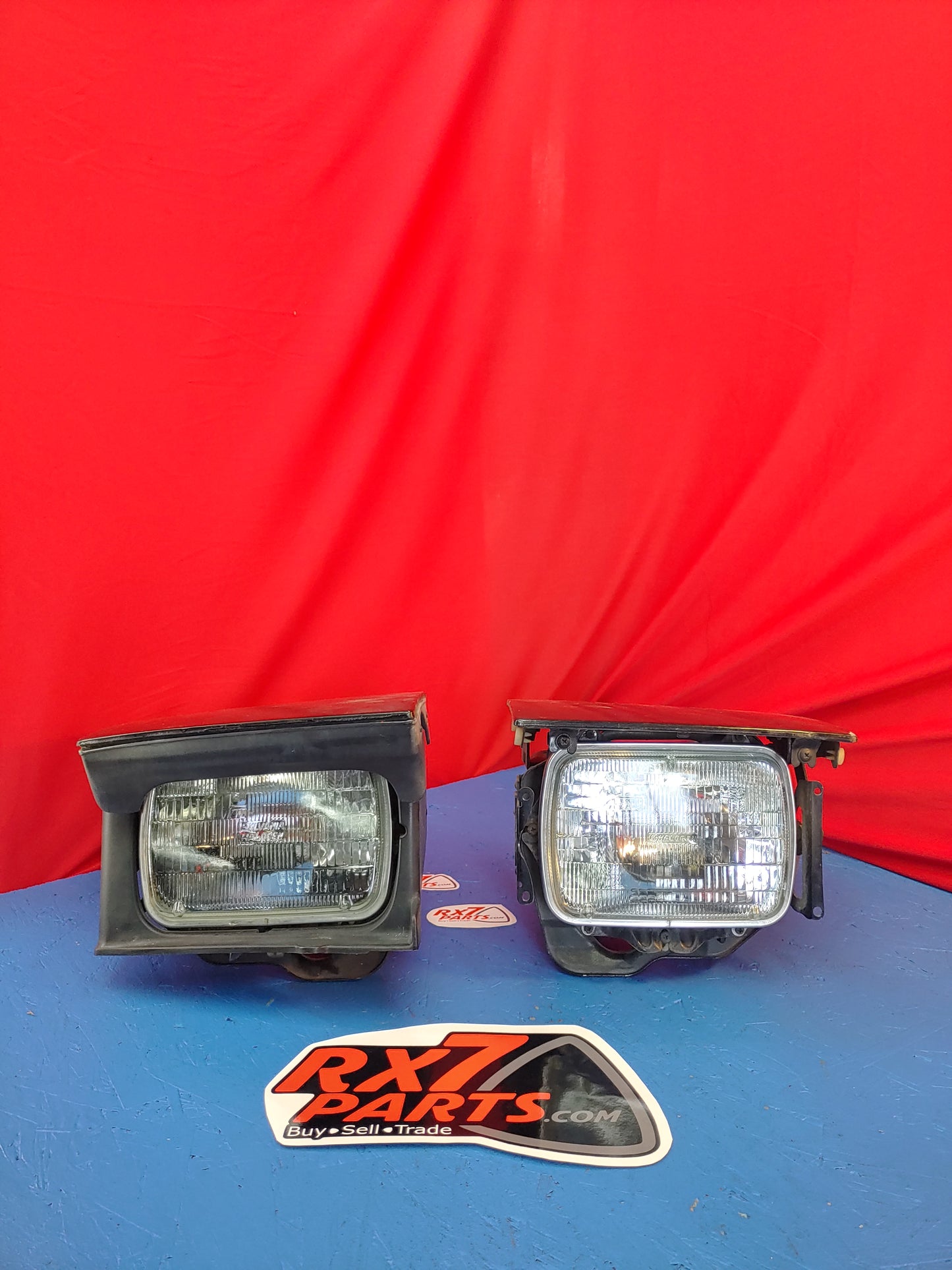 LHD FC Headlight Pair (Black) FC Mazda Rx7 FC3S FC S8B6/1