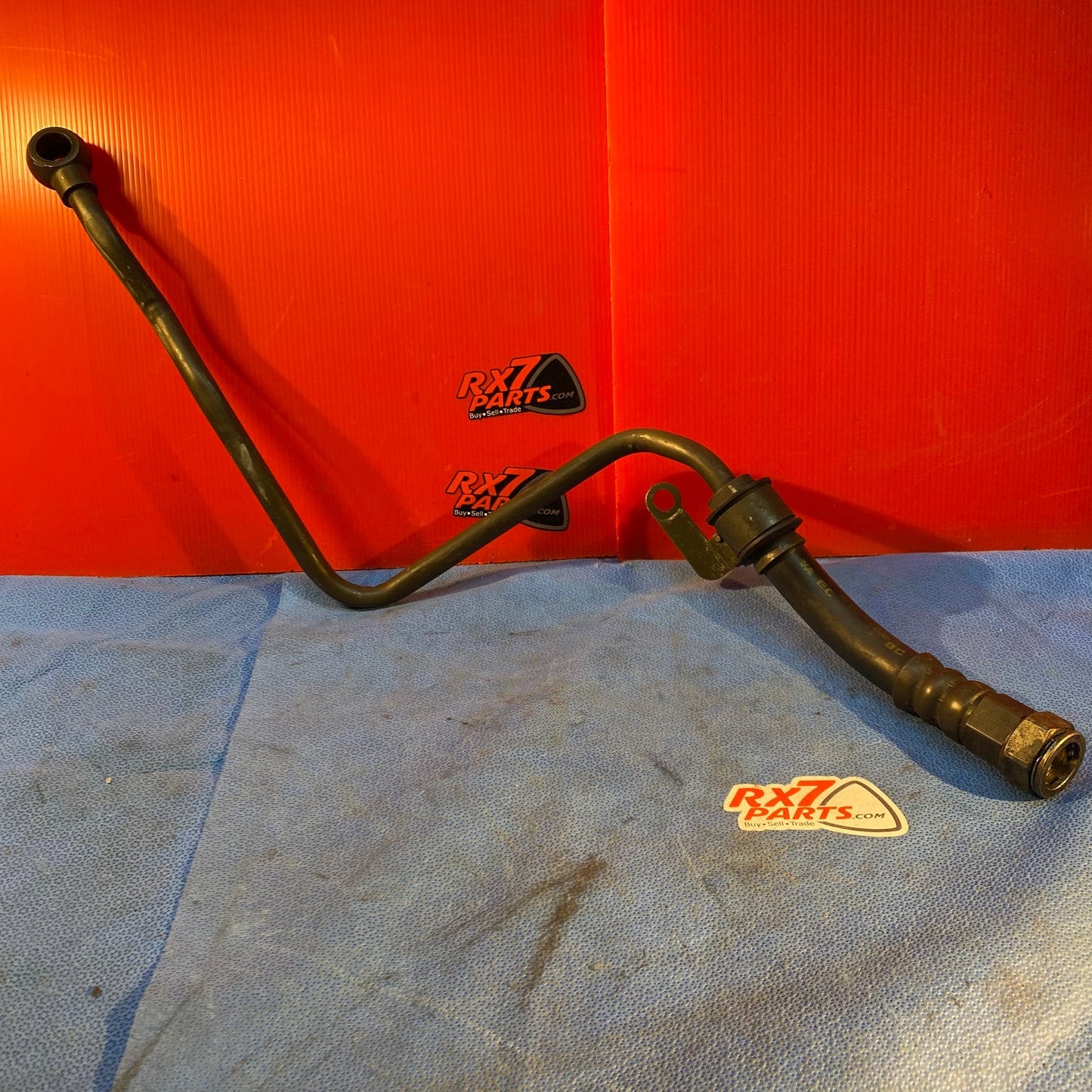 LHD, RHD Main Oil Feed Line From Filter Housing to Cooler  Mazda Rx7 FD3S FD S6B3OIL
