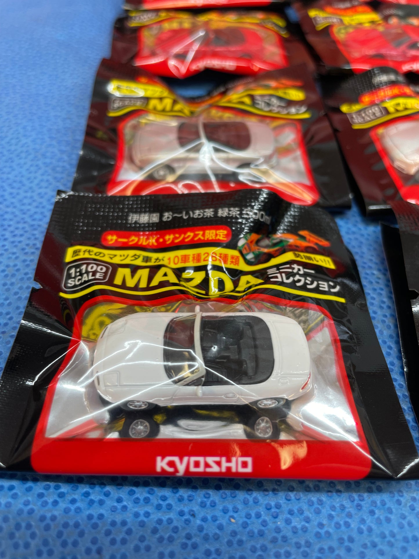 MAZDA Kyosho 1:100 Scale Diecast Model Car Complete set of 28 RX-8 RX-3 787B Mazda Rx7 FD3S FD - RX7Parts
