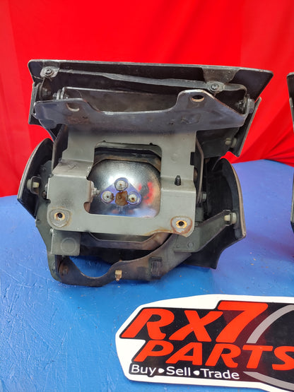 LHD FC Headlight Pair (Black) FC Mazda Rx7 FC3S FC S8B7/2