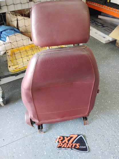 FB Front Left Seat (Red Leather) FB Mazda Rx7 FB3S FB PFS9