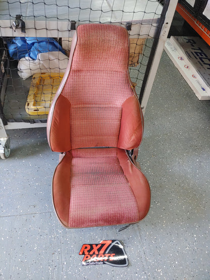 FC Front Left Seat (Red Cloth) FC Mazda Rx7 FC3S FC PFS13