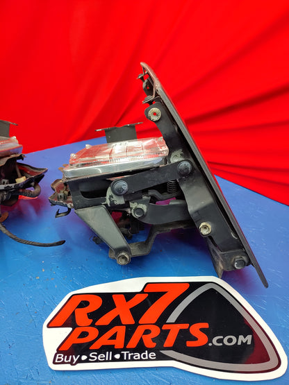 LHD FC Headlight Pair (Dark Grey) FC Mazda Rx7 FC3S FC S8B8/1