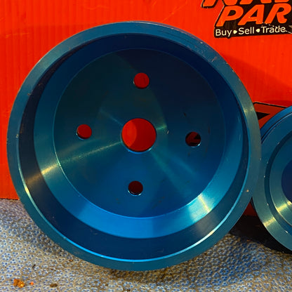 LHD, RHD Aftermarket Aluminum Waterpump and Alternator Pulley Greddy Possible Mazda Rx7 FD3S FD S6B20/7