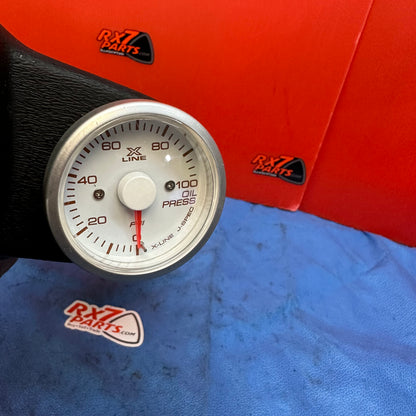 LHD Dual A pillar gauge pod with oil temp and pressure gauges no sensors   S7B5DGP
