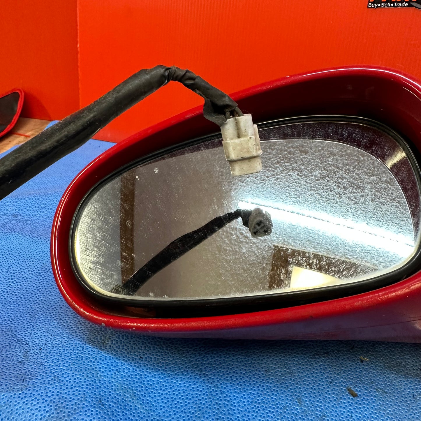 OEM Side view mirrors PAIR LEFT RIGHT DRIVER NO BASES JUST TOP HALF Mazda Rx7 FD3S FD S7B5BSM