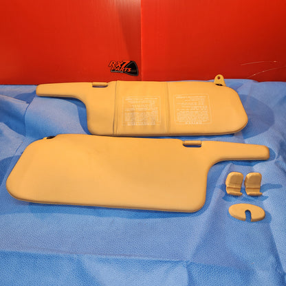LHD Tan LHD Sun Visor Pair  Mazda Rx7 FD3S FD S4B1TSVP