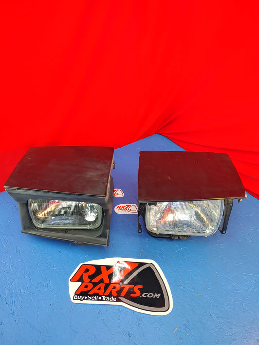 LHD FC Headlight Pair (Black) FC Mazda Rx7 FC3S FC S8B6/1