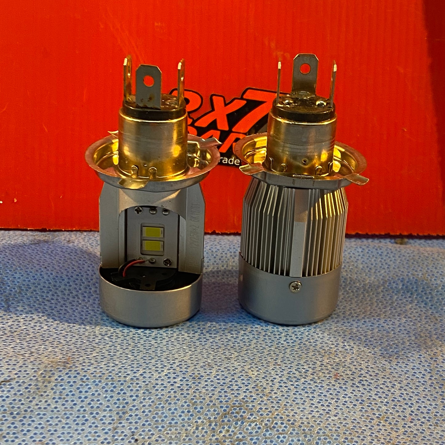 LHD, RHD H4 Hi Low Beam LED Bulb Pair   S5B4LED