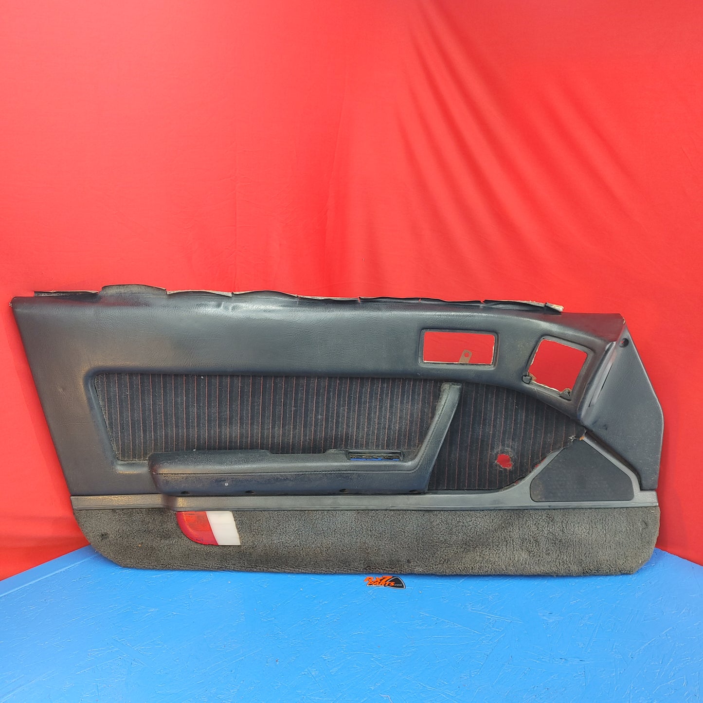 Black Left Cloth Automatic Power Window Door Card with Pocket and Speaker Grill   Mazda Rx7 FC3S FC PDC14