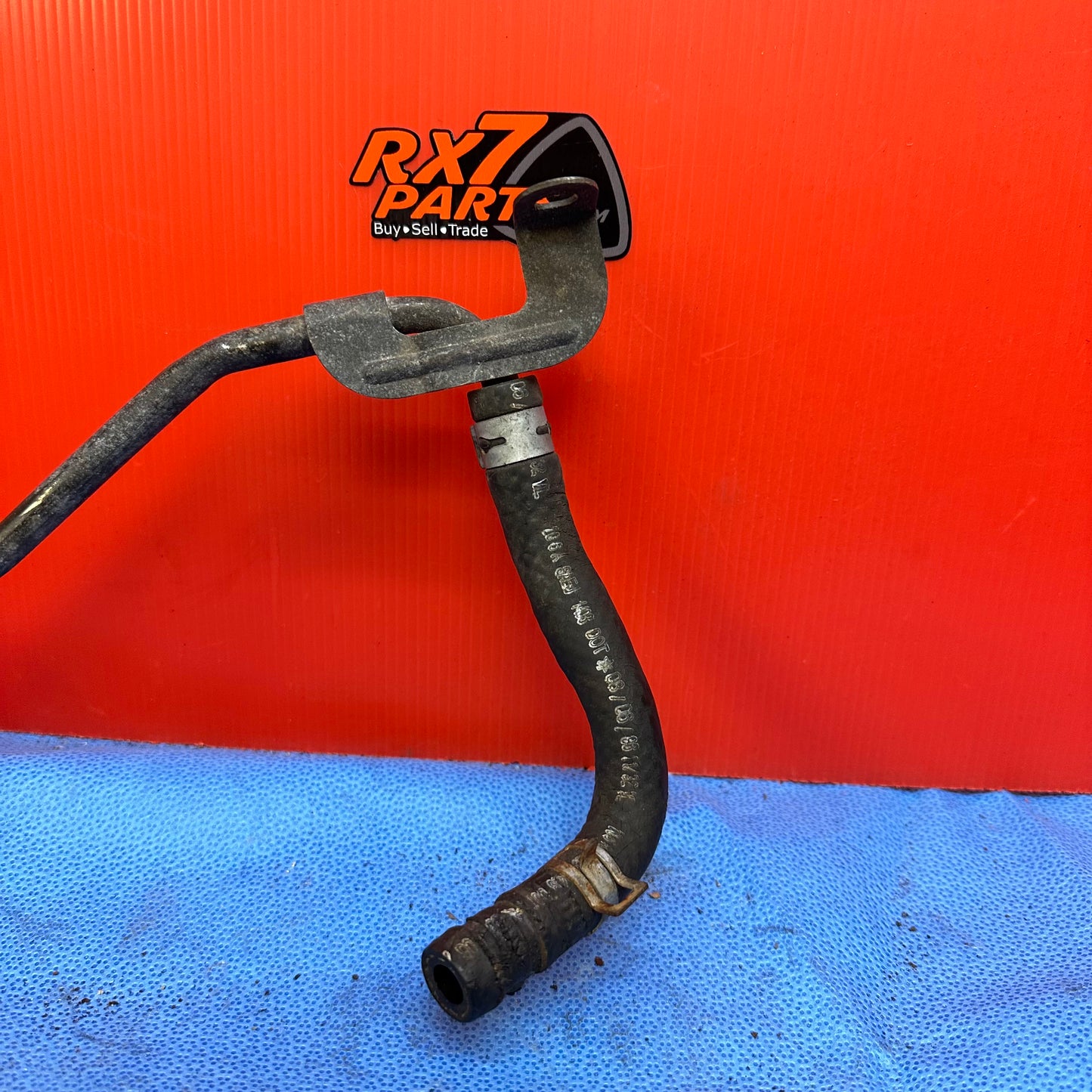 LHD OEM Brake Booster Vacuum Hard Line w check valve FD01:43:640B Mazda Rx7 FD3S FD S6B1HLBL