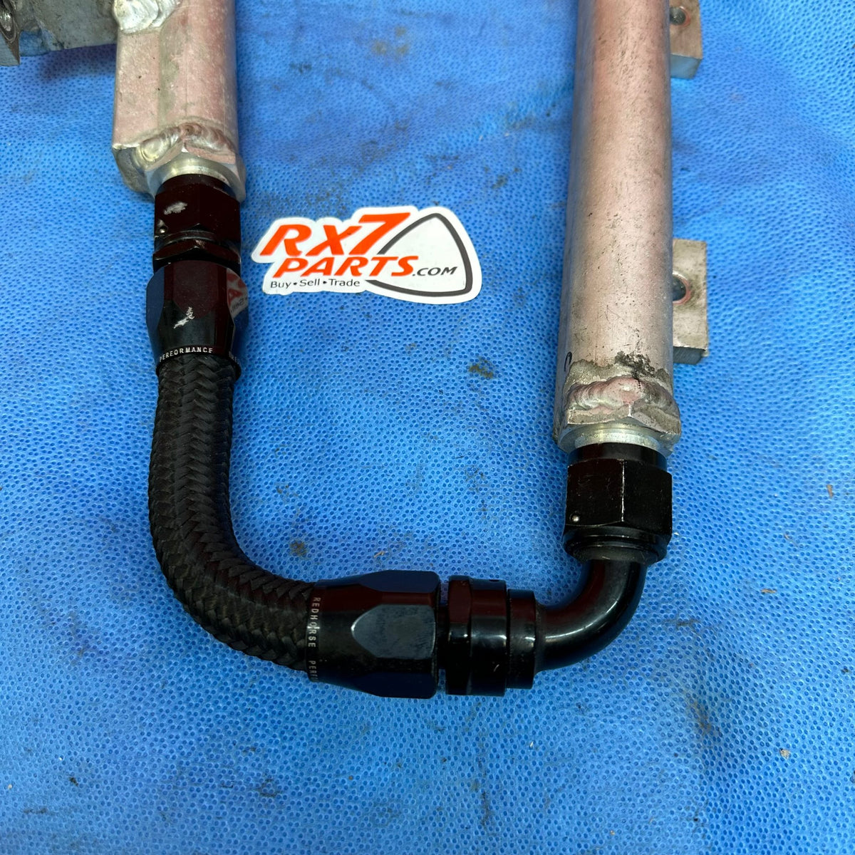 Rx7 Radium Rail LHD, RHD Custom 13B Rotary Fuel Rail with 8AN adapters and line Mazda ...