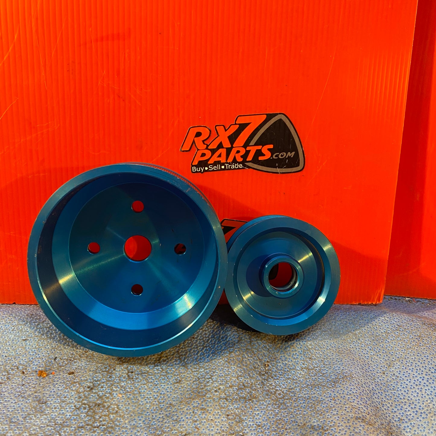 LHD, RHD Aftermarket Aluminum Waterpump and Alternator Pulley Greddy Possible Mazda Rx7 FD3S FD S6B20/7