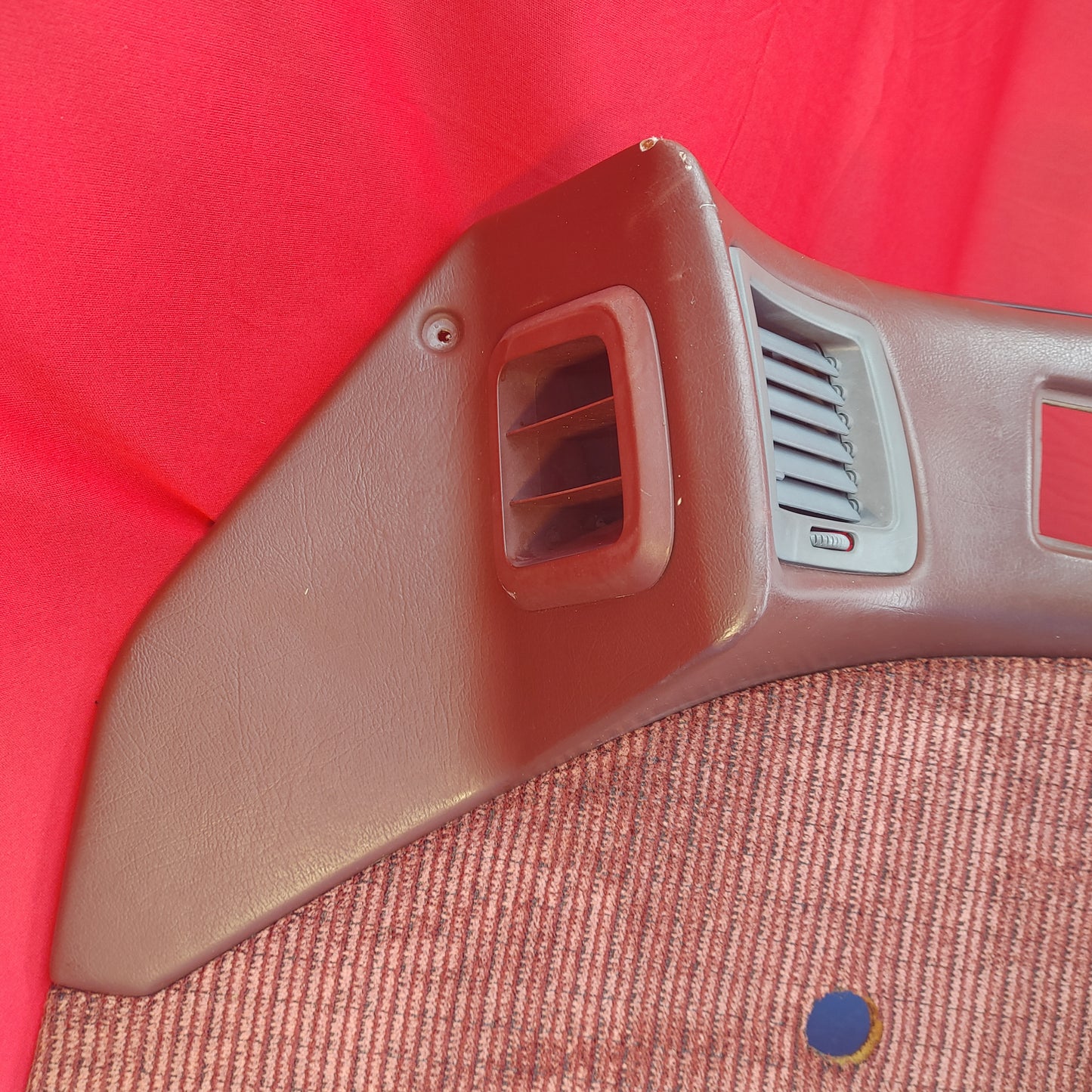 Burgundy Red Right Cloth Manual Window Door Card  Mazda Rx7 FC3S FC PDC5