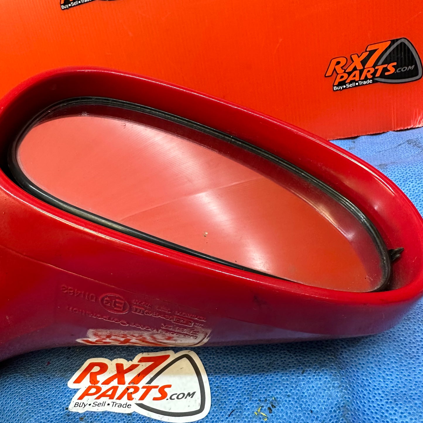 OEM Side view mirrors PAIR LEFT RIGHT DRIVER NO BASES JUST TOP HALF Mazda Rx7 FD3S FD S7B5BSM