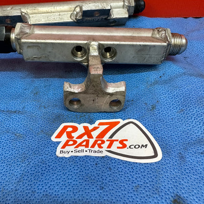 LHD, RHD Custom 13B Rotary Fuel Rail with 8AN adapters and line  Mazda Rx7 FD3S FD S6B4CFR