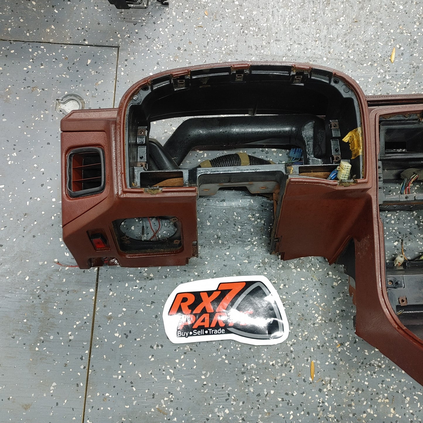 LHD RX7 FC Maroon/Black Dashboard FC Mazda Rx7 FC3S FC DB/7