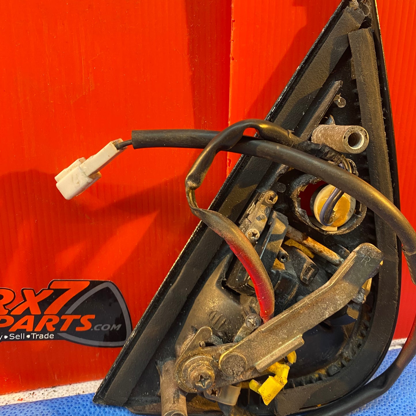 LHD Right Outer Door Handle/Latch with Key Harness (No LED on Harness) Mazda Rx7 FD3S FD S4B12RODHWH
