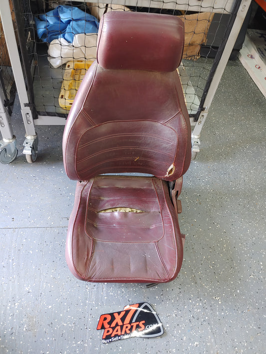 FB Front Left Seat (Red Leather) FB Mazda Rx7 FB3S FB PFS9