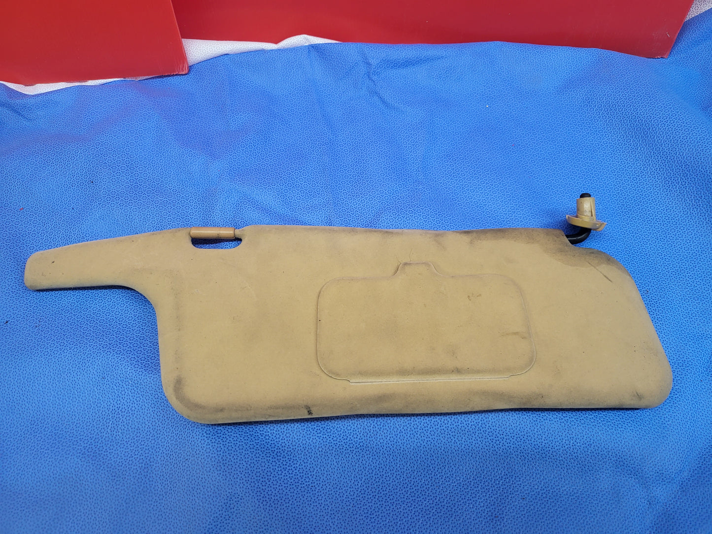 FD3S MAZDA RX7 TAN SUN VISOR PAIR LHD - DIRTY - RX7Parts