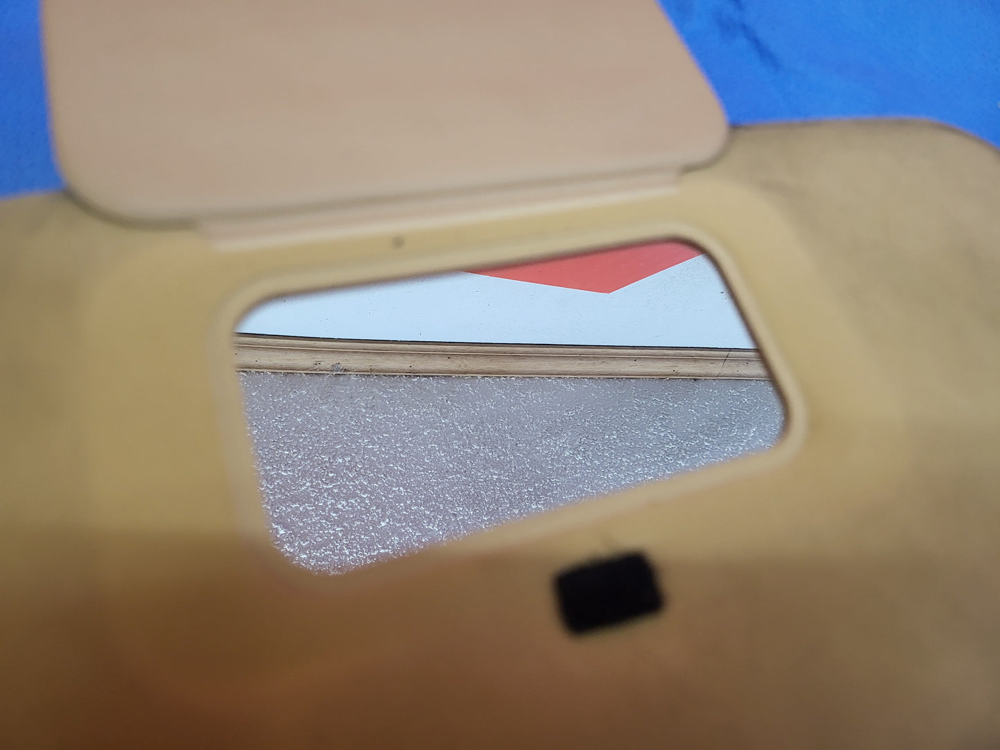 FD3S MAZDA RX7 TAN SUN VISOR PAIR LHD - DIRTY - RX7Parts